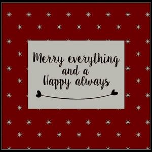 Wishing everyone Happy Holidays.